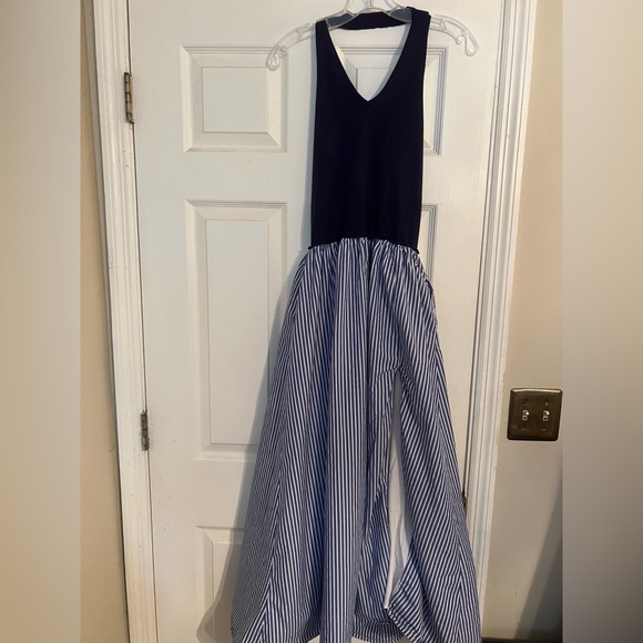 Dresses & Skirts - Lalavon Navy and White Striped Dress